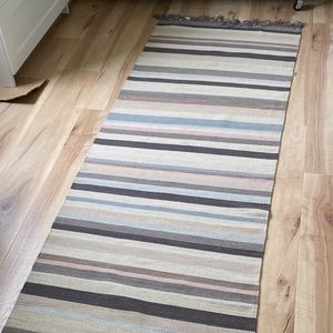 Parachute runner rug brand new strip flat weave